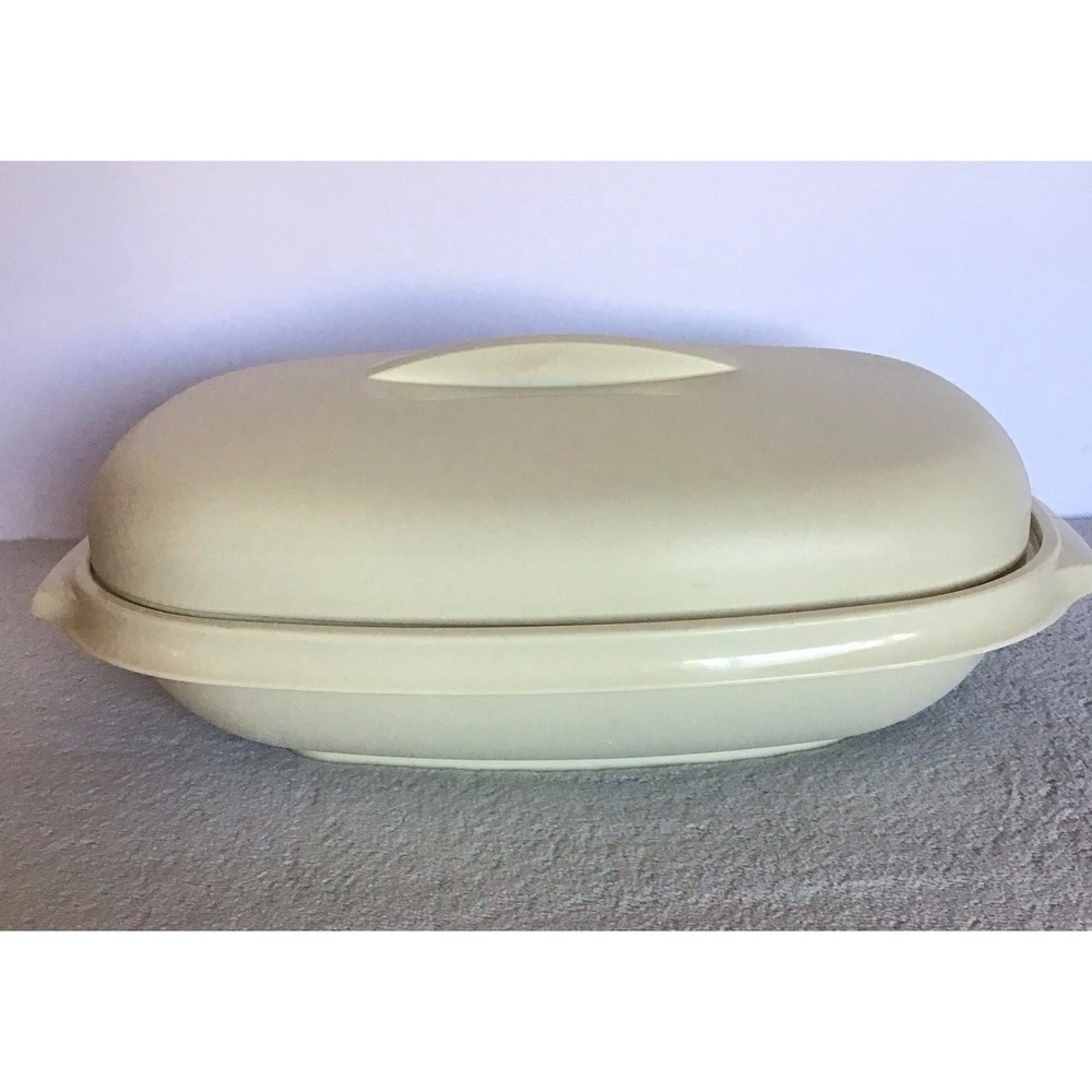 VTG Tupperware Yellow Rice / Vegetable Steamer 3-Piece 1275-6, 1274-6 & 1275-5